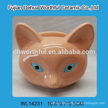 Ceramic napkin holder with fox design